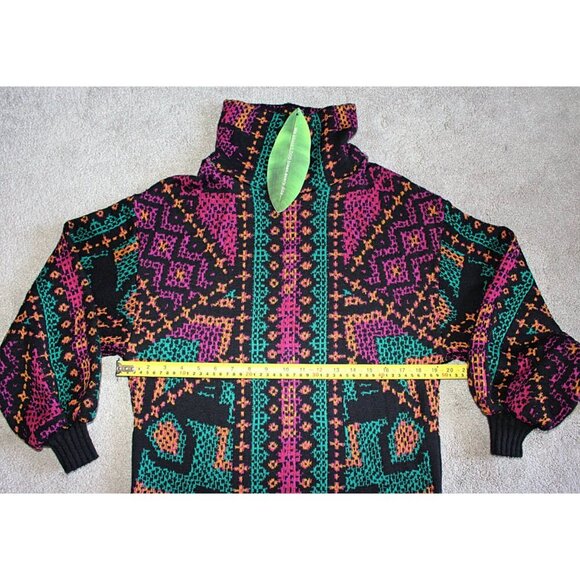 New w/Tags - Farm Rio Yawanawa Stripe Midi Sweater Dress, Sml Oversize - Picture 6 of 11